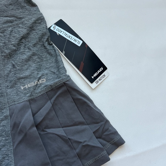 Head Slim Fit Dri-Motion Tennis Skort, Light Grey, Women’s Size Large, NWT - Picture 3 of 8